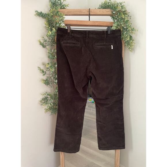 Woolrich Womens Corduroy Straight Leg Pants Size 14 Brown - Picture 6 of 9